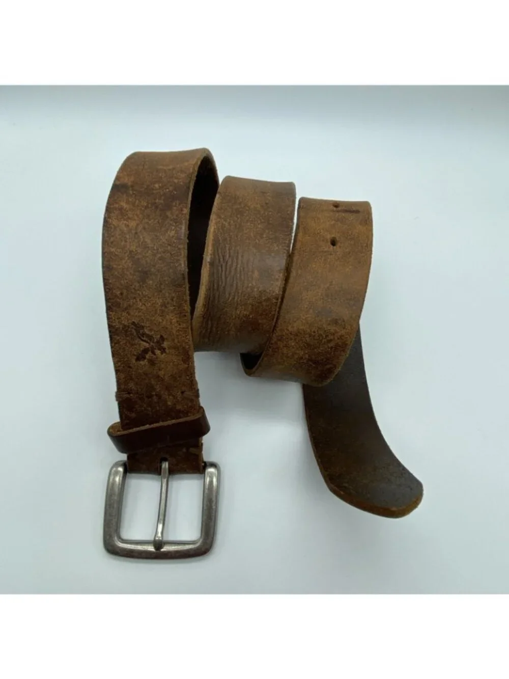 American Eagle Brown Genuine Leather Belt Size 32 Casual  1 3/8